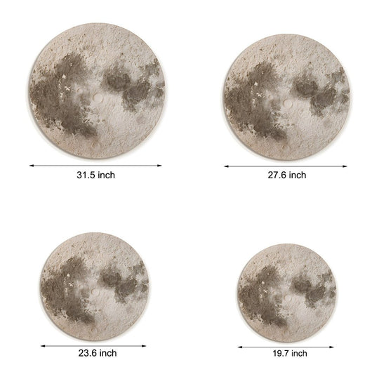 Round Moon 3D Sandstone USB Voice Control Decorative Painting