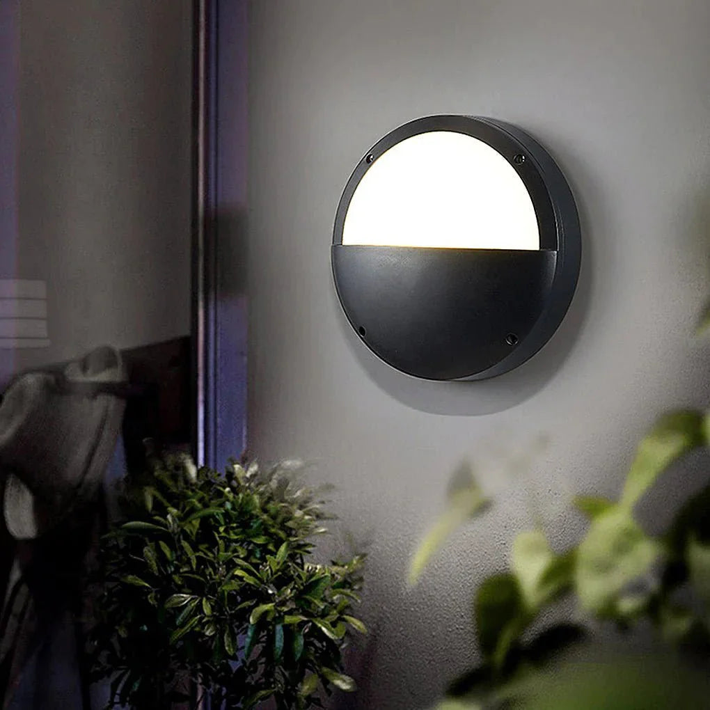 Round Outdoor – Waterproof LED Wall and Ceiling Light for Courtyard and Balcony