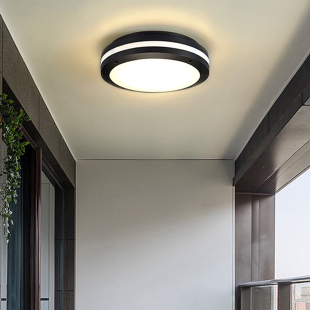 Round Outdoor – Waterproof LED Wall and Ceiling Light for Courtyard and Balcony