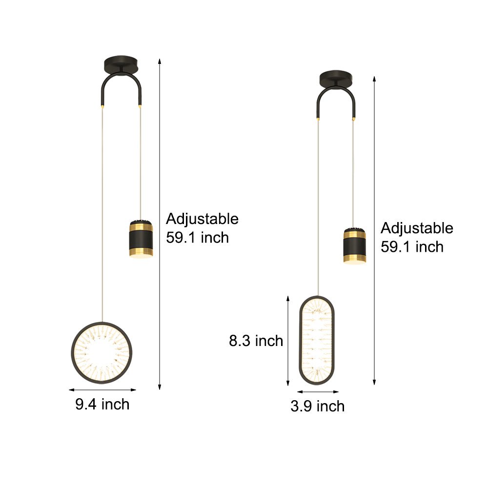 Starry Projection Pendant Light with 3-Step Dimming