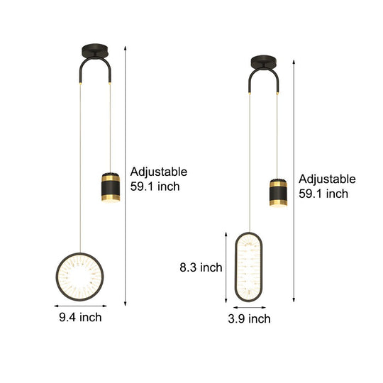 Starry Projection Pendant Light with 3-Step Dimming