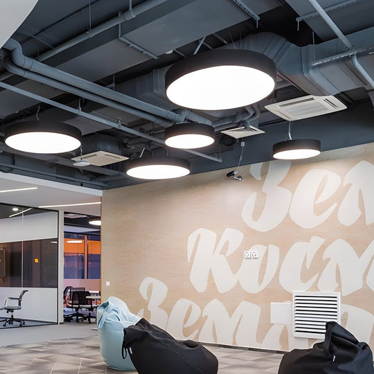 Round – Modern LED Office Pendant Light for Workspace and Meeting Rooms