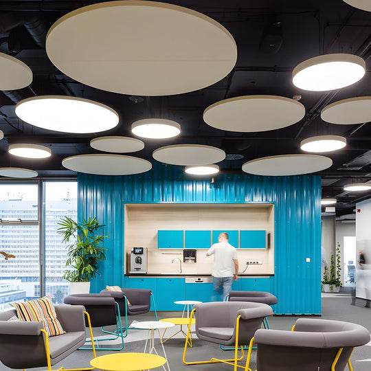 Round – Modern LED Office Pendant Light for Workspace and Meeting Rooms