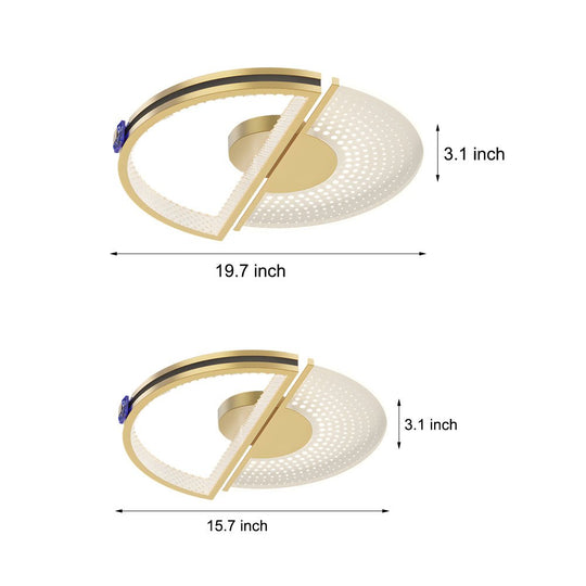 Personalized Round Ceiling Light with 3-Step Dimming