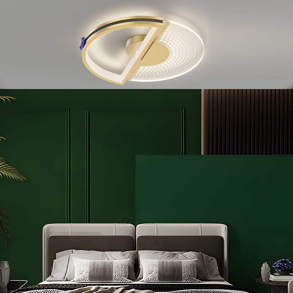 Personalized Round Ceiling Light with 3-Step Dimming