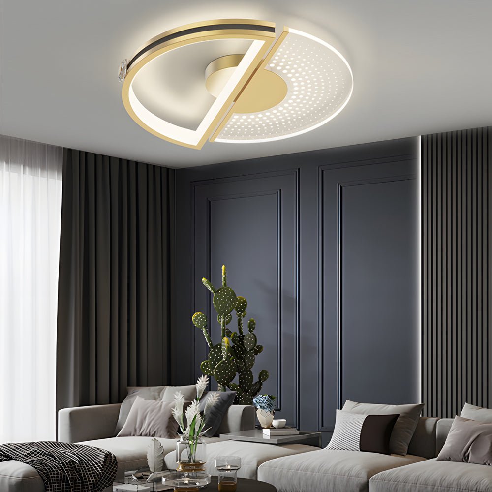 Personalized Round Ceiling Light with 3-Step Dimming