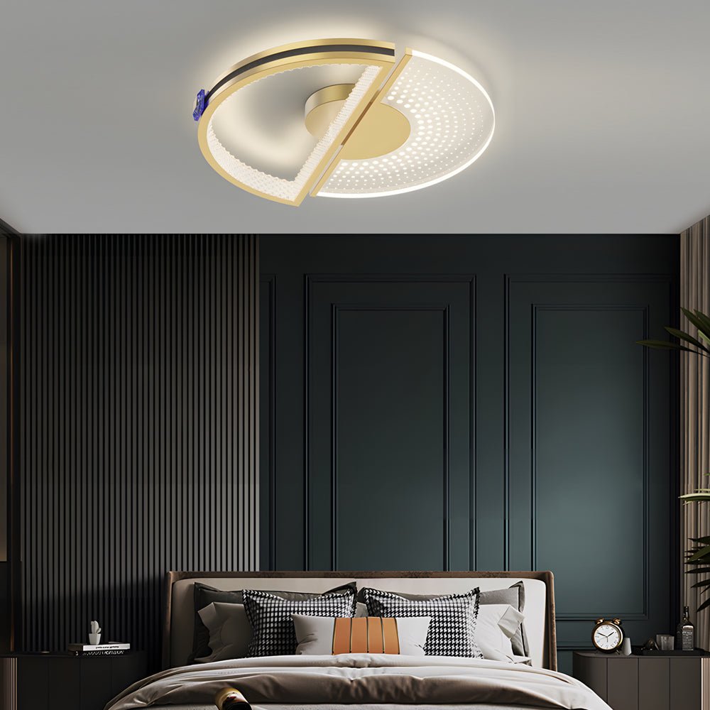 Personalized Round Ceiling Light with 3-Step Dimming