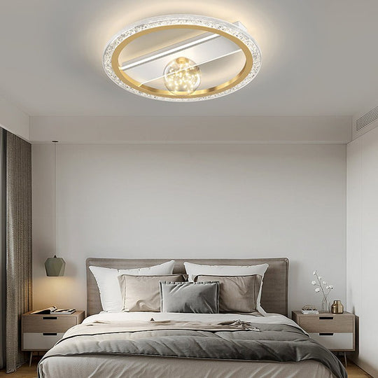 Round Square Rectangular Dimmable LED Ball Decor Modern Ceiling Light