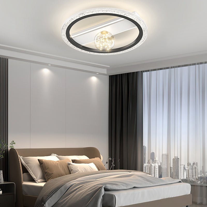 Round Square Rectangular Dimmable LED Ball Decor Modern Ceiling Light