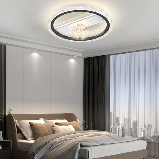 Round Square Rectangular Dimmable LED Ball Decor Modern Ceiling Light