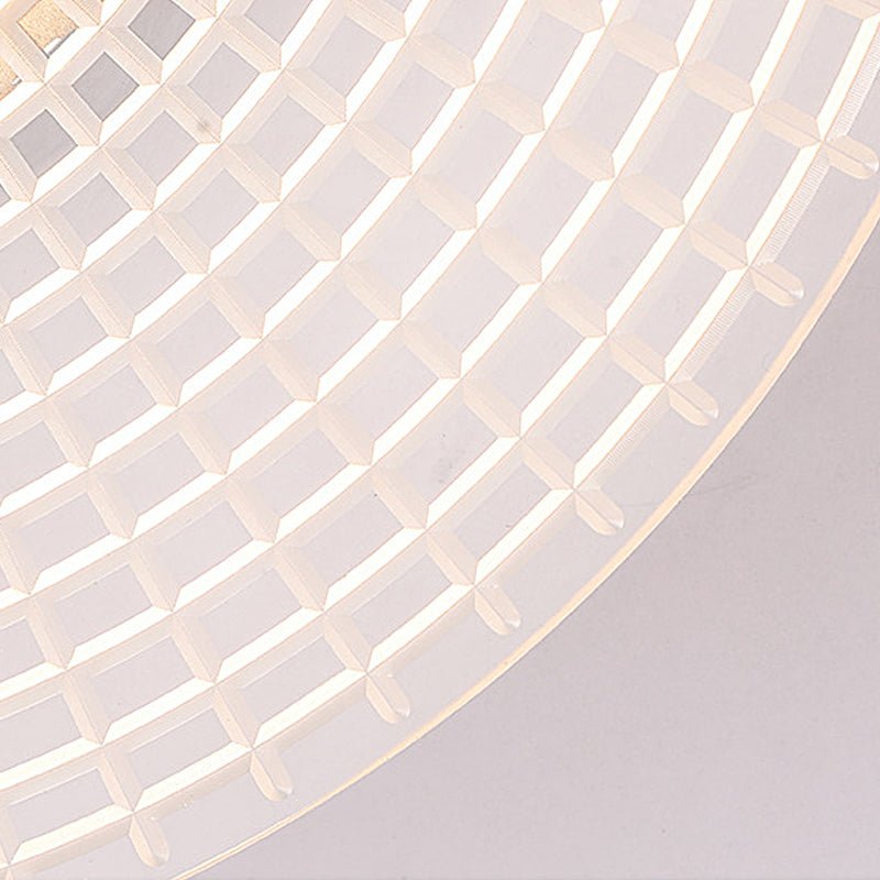 Round Stripes Grid Pattern Acrylic LED Modern Wall Lamp