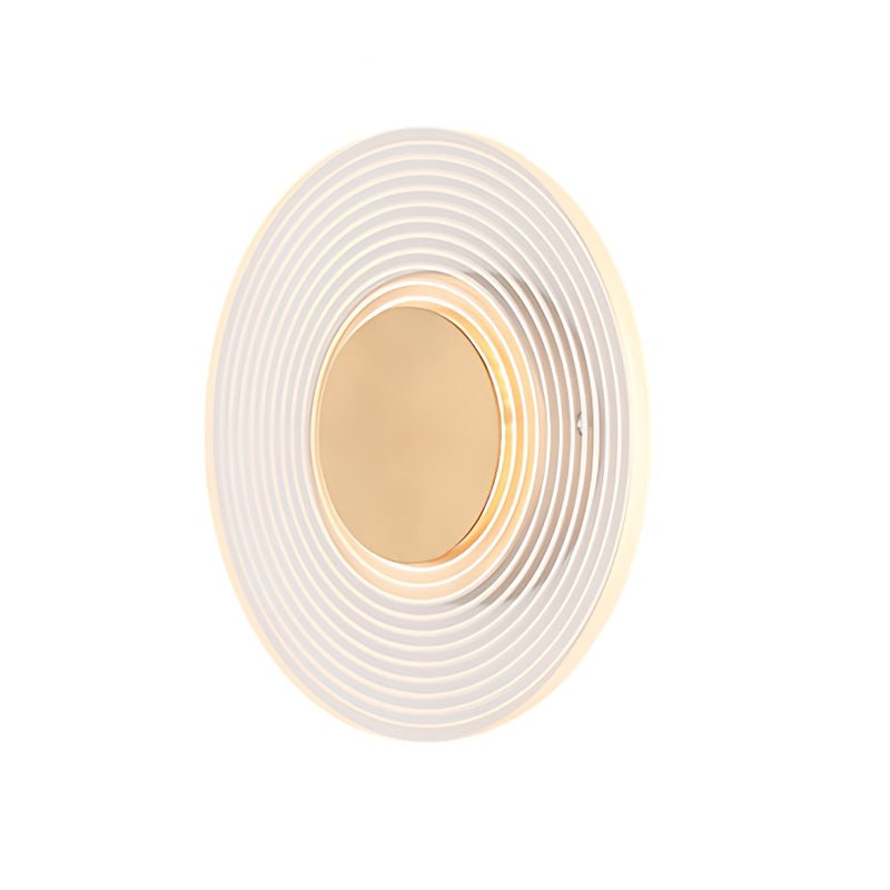 Round Stripes Grid Pattern Acrylic LED Modern Wall Lamp
