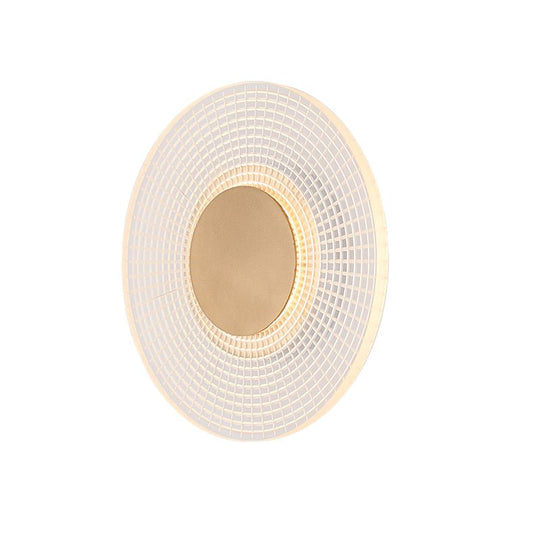 Round Stripes Grid Pattern Acrylic LED Modern Wall Lamp