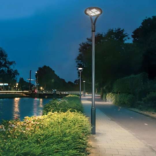 Round Waterproof LED Outdoor Post Top Light