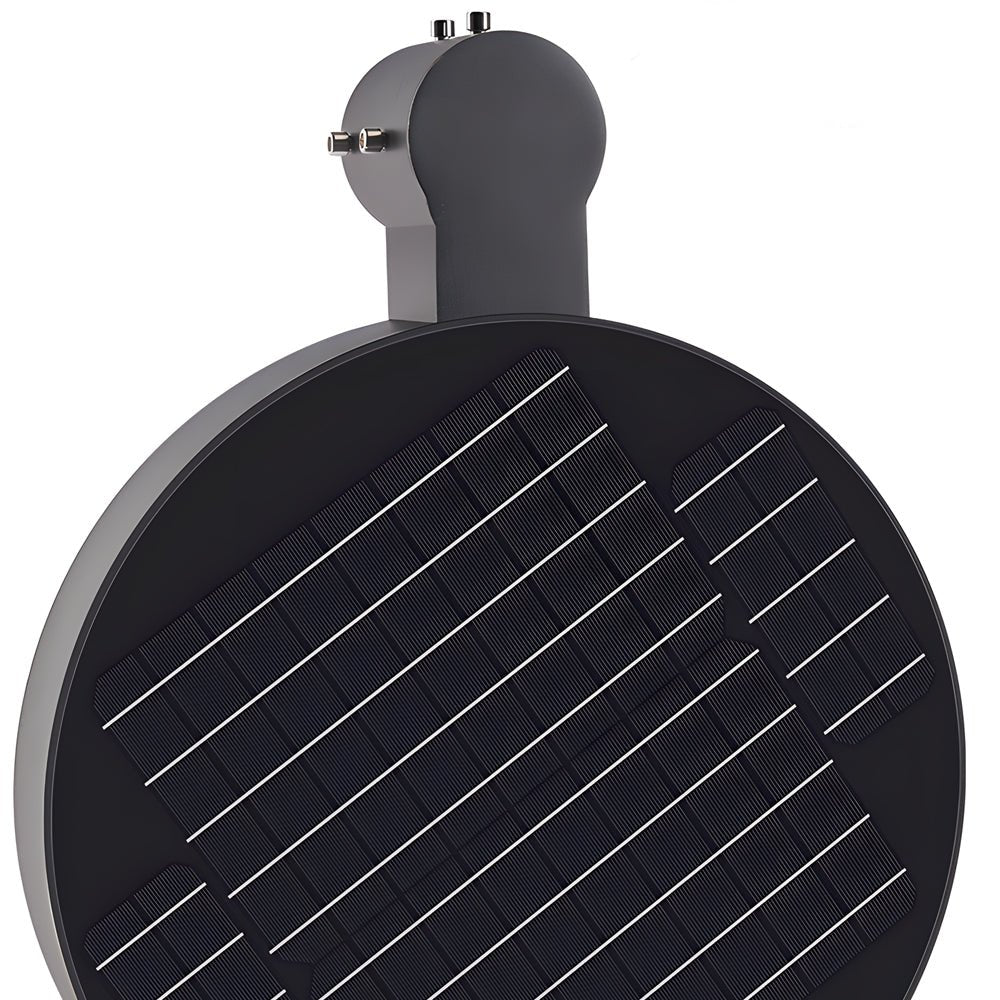 Round Waterproof Smart Remote Control LED Solar Post Top Light