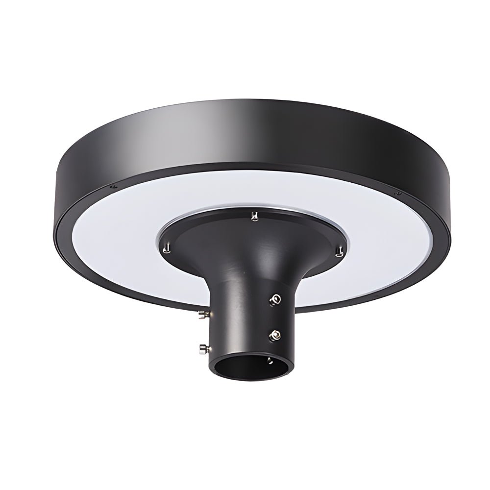 Round Waterproof Smart Remote Control LED Solar Post Top Light