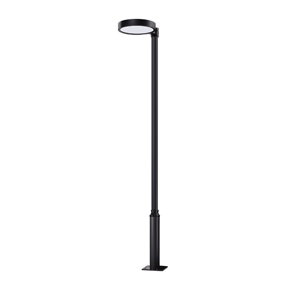 Round Waterproof Smart Remote Control LED Solar Post Top Light