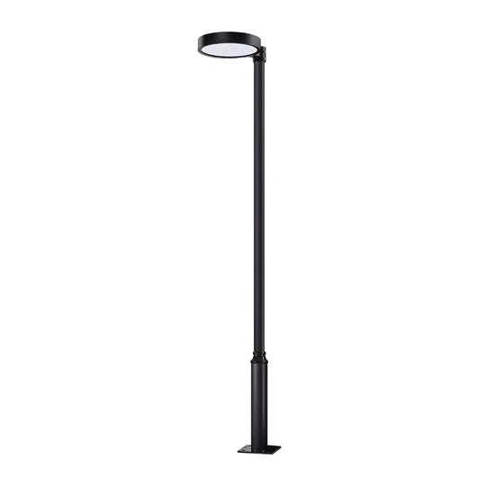 Round Waterproof Smart Remote Control LED Solar Post Top Light