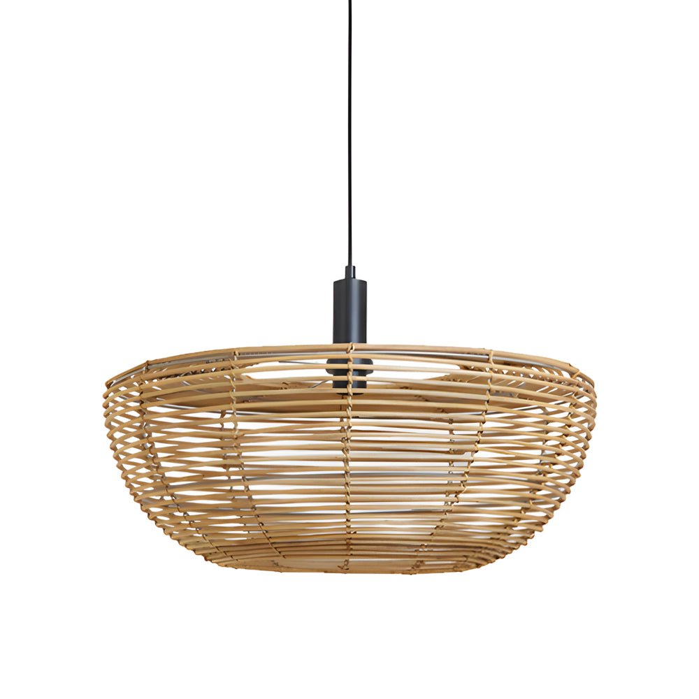 Round Woven Minimalist Wabi Sabi Modern Hanging Ceiling Lights Wall Lamp