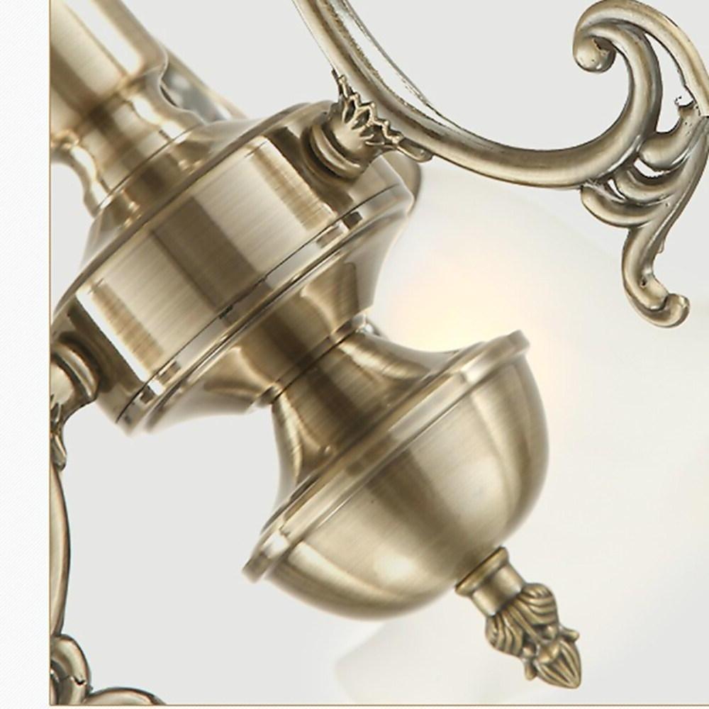 8-Light Electroplated Glass Flower-Shaped LED Traditional Chandelier
