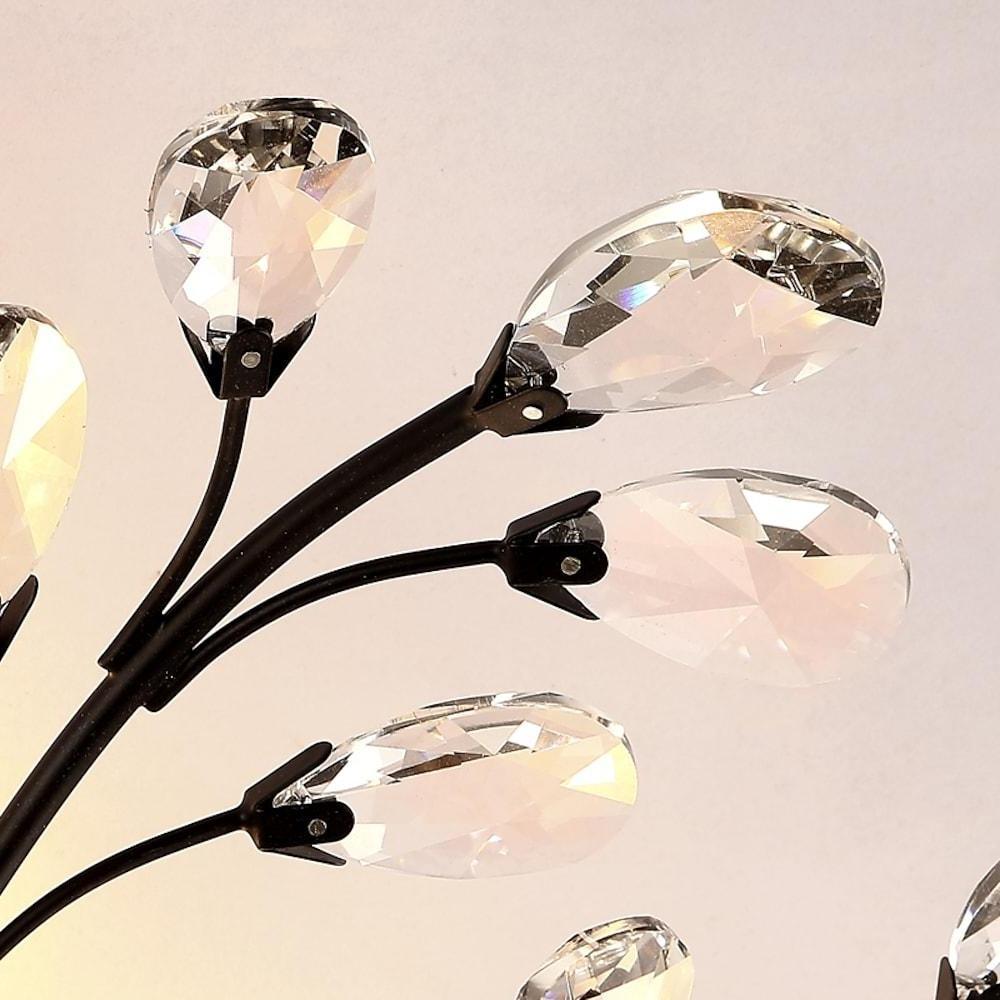 Unique Contemporary Crystal Flower Chandelier for Living Room