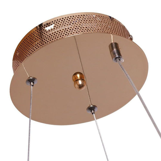 Circular Design LED Gold Modern Chandelier Kitchen Pendant Lighting