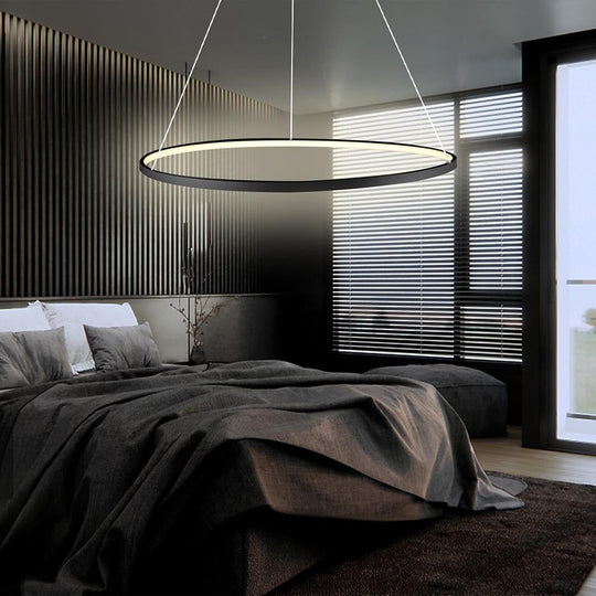 Circle LED Modern Chandelier Pendant Light
