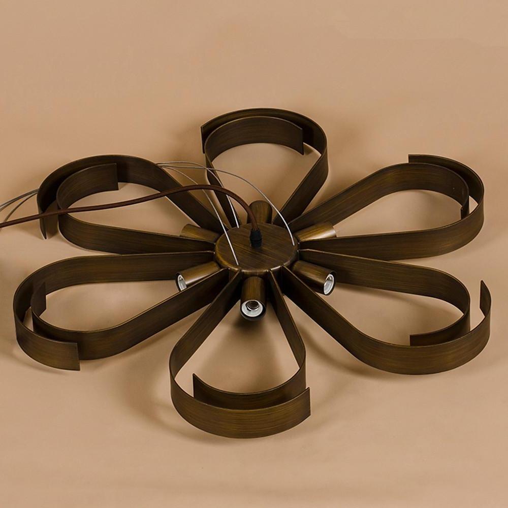 6 Light Petal Shaped LED Modern Chandelier Pendant Light Hanging Lamp