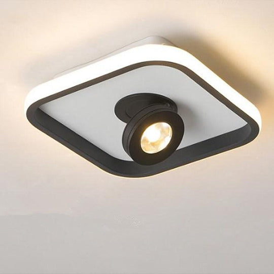 Rounded Square Adjustable LED Spotlight Ceiling Light
