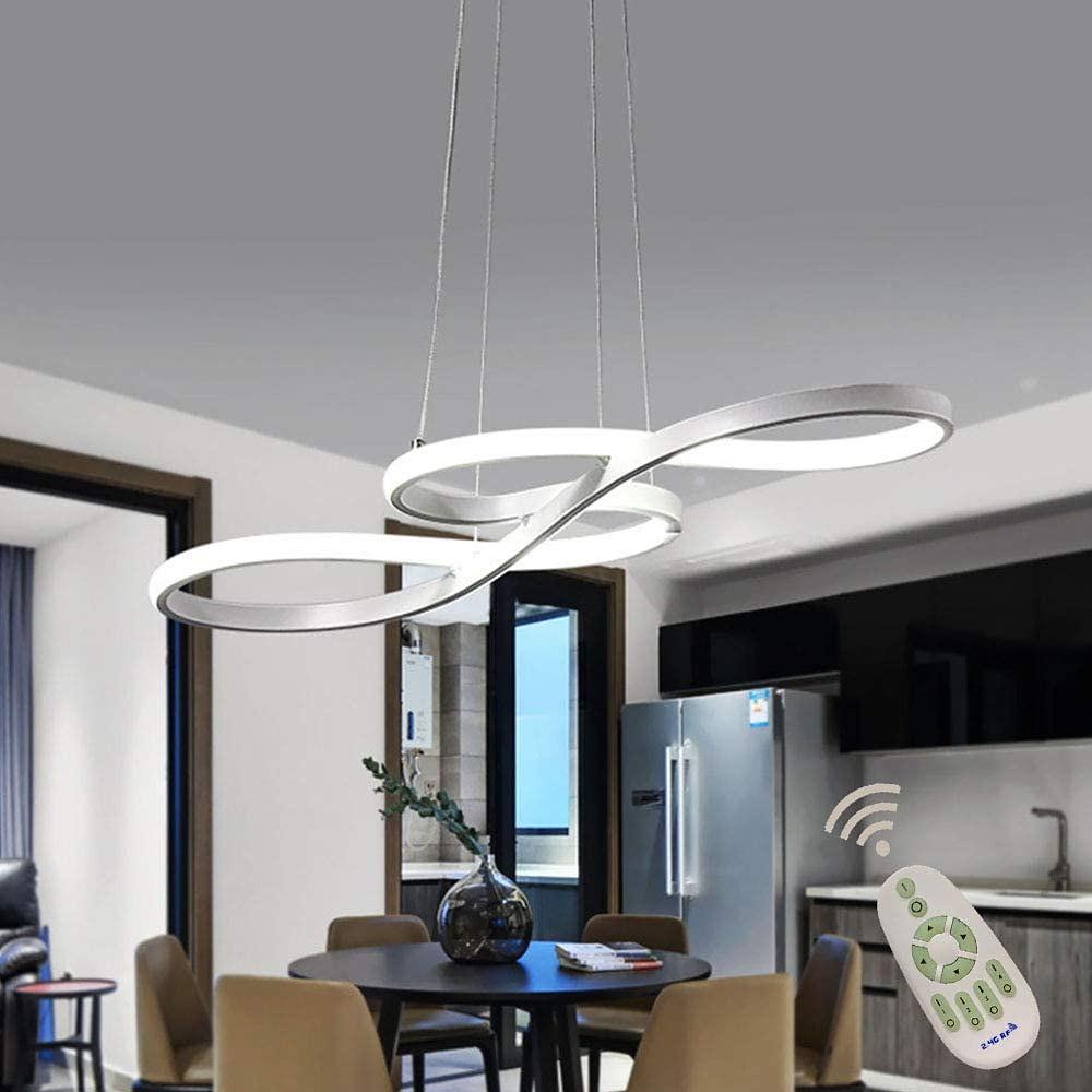 Geometric Wave Semi-Flush Chandelier – Metal & Silica Gel