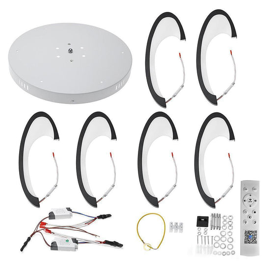 Artistic – Geometric Acrylic LED Flush Mount Ceiling Light