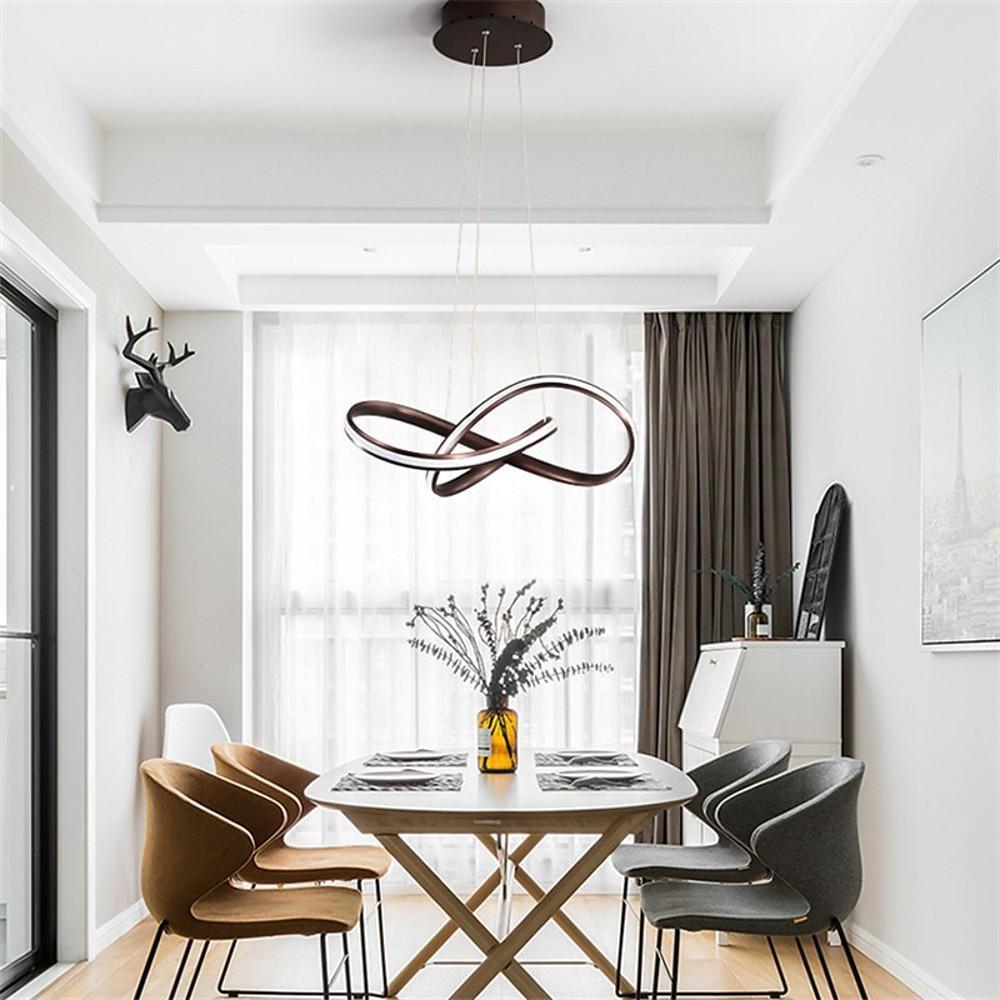Mobius Ring Pendant 1-Light LED Ceiling Light