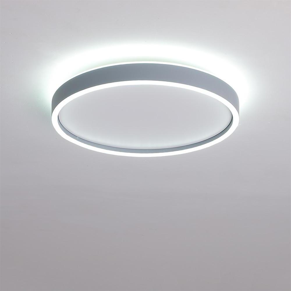 Circular Minimalist Metal Flush Mount LED Living Room Ceiling Light