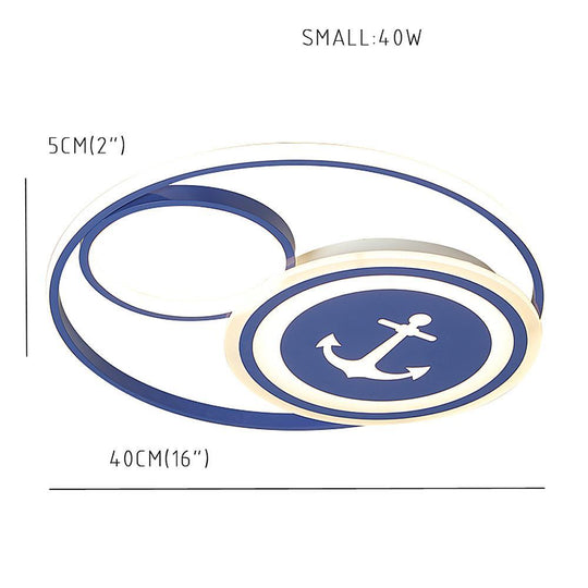 Novelty Circular Dimmable LED Modern Flush Mount Ceiling Light