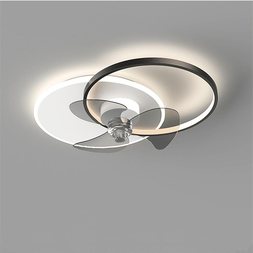 24'' LED Circle Flush Mount Ceiling Fan with Remote Control