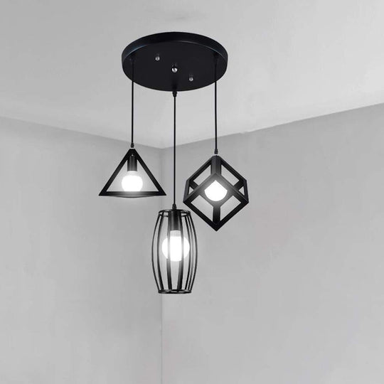 Geometric Shapes LED Modern Pendant Light