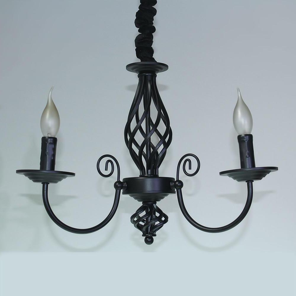 Triple Candles Shape Farmhouse Candelabra Pendant Light LED Oil Rubbed Bronze
