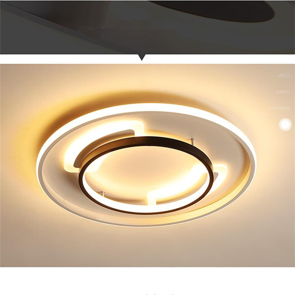 Circle Modern LED Flush Mount Ceiling Light – Bedroom and Living Room Fixture
