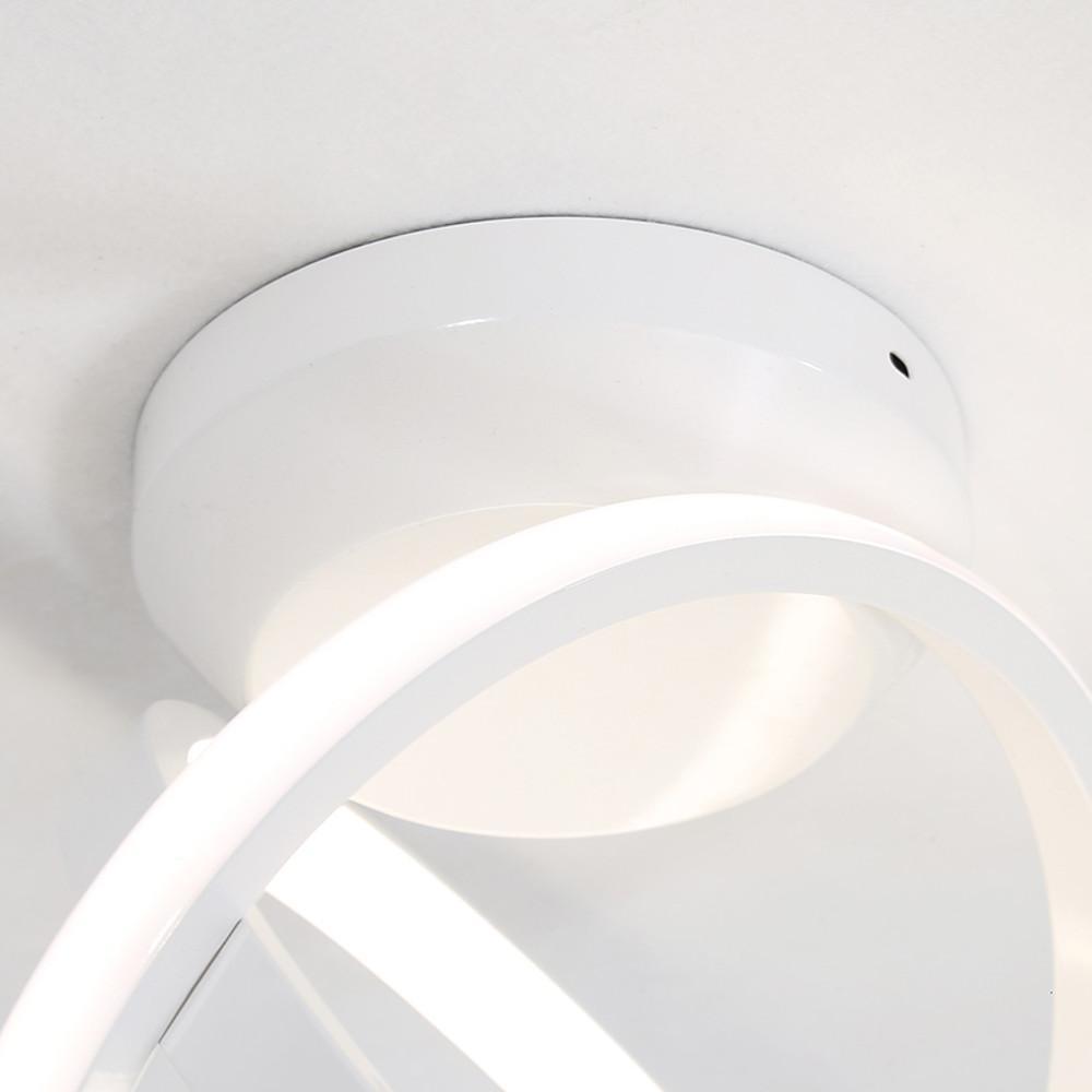 Creative Circles LED Black Modern Ceiling Light Flush Mount Lighting
