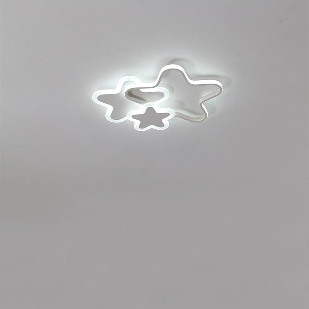 Triple Star Flush Mount LED Ceiling Light