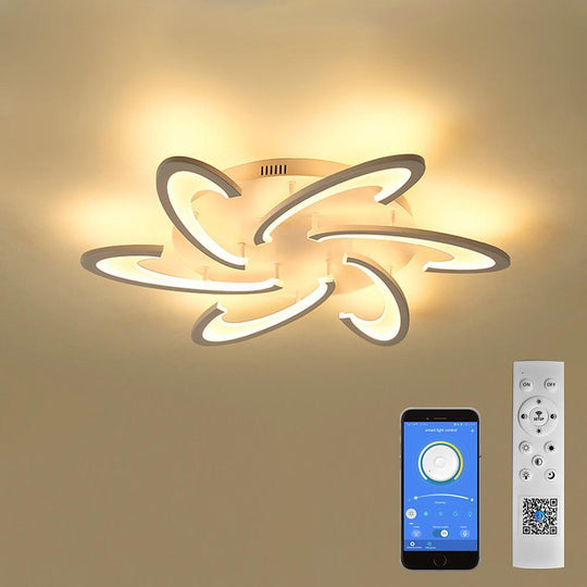 Artistic – Geometric Acrylic LED Flush Mount Ceiling Light