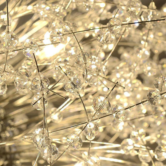 16 in Mini Globe Style Metal Electroplated Chandelier with Centrally Located Lights