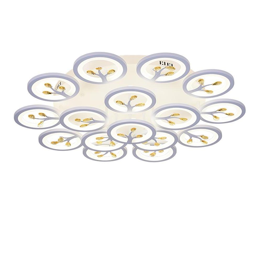 16 Lights Flower Dimmable LED White Nordic Ceiling Light – Flush Mount
