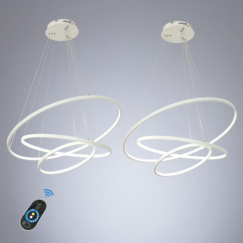 Adjustable Interweaved Ring Dimmable LED Modern Chandelier