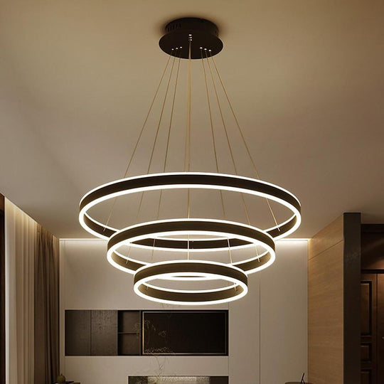 3 Circles Interweaved LED Modern Pendant Chandelier