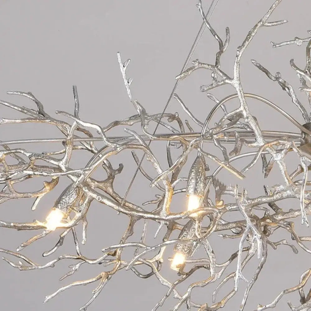 Serenia Crystal Branch Chandelier – Luxury Copper Water Drop Light