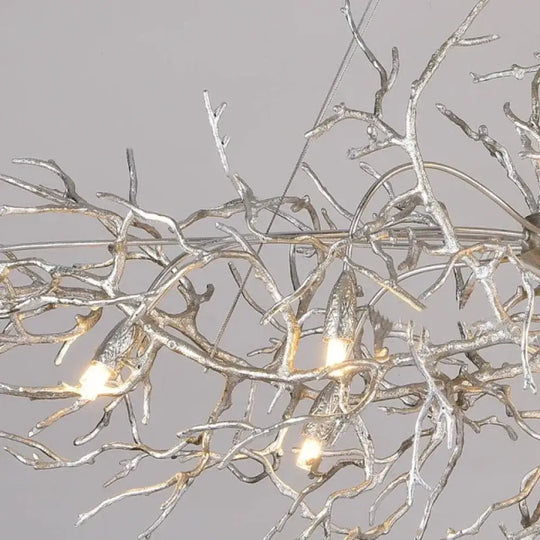 Serenia Crystal Branch Chandelier – Luxury Copper Water Drop Light