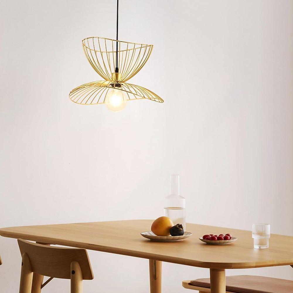 Artistic Double Wire Basket LED Vintage Pendant Light