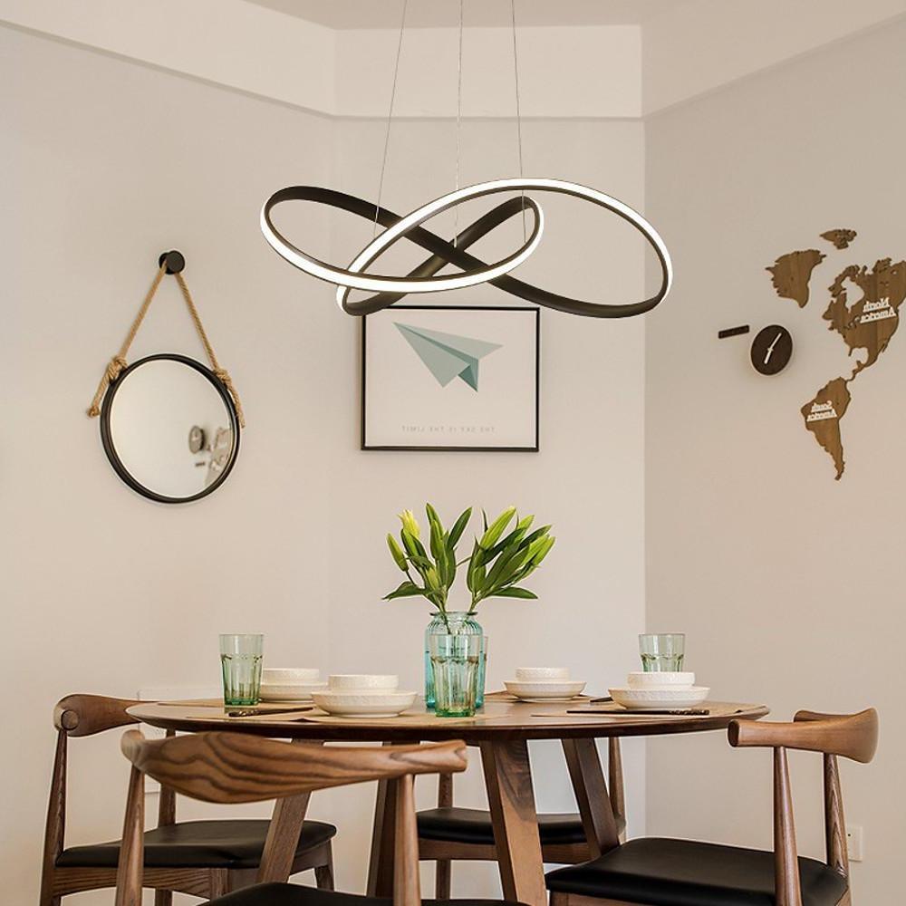 Mobius Ring Pendant 1-Light LED Ceiling Light
