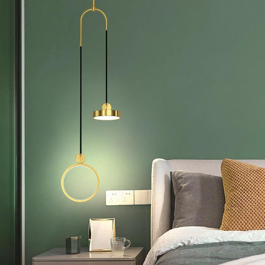 2-Circle LED Modern Pendant Light